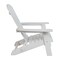 Merrick Lane Riviera Poly Resin Folding Adirondack Lounge Chair - All-Weather Indoor/Outdoor Patio Chair